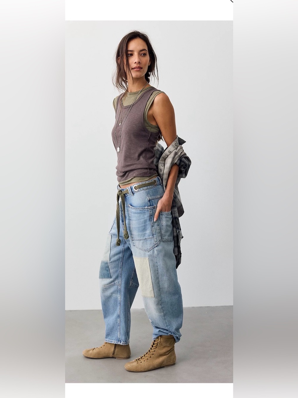 We The Free Moxie Pull-On Barrel Jeans, size 25 - Picture 5 of 14